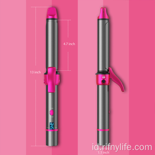 cara mengeriting rambut curling iron